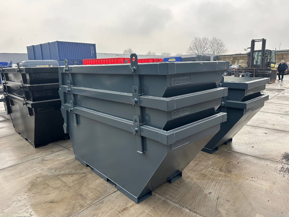 Sidalco 2 m3 portaalarm met lepelgaten - Lift dumper: foto 1 Sidalco 2 m3 portaalarm met lepelgaten - Lift dumper: foto 1