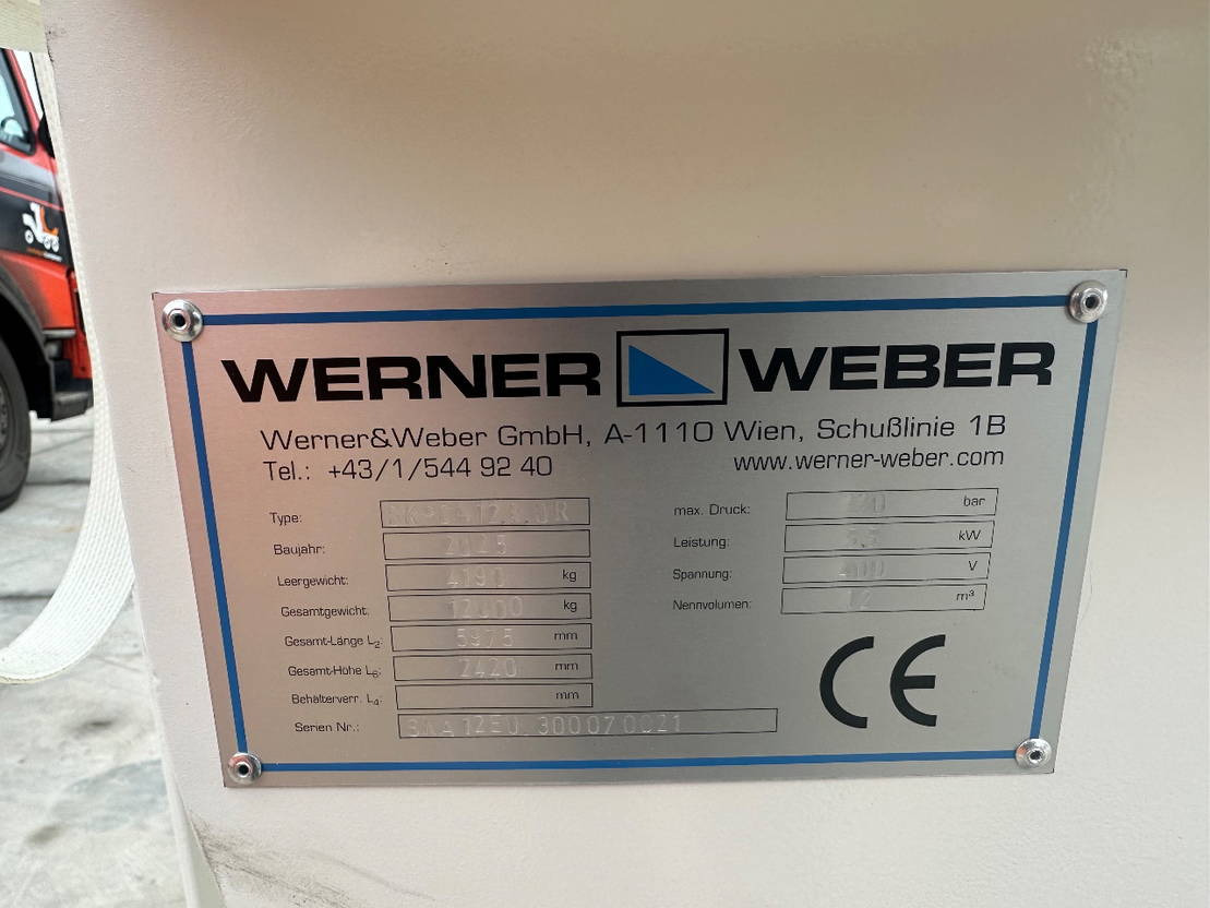 Werner & Weber Natvuil 12 m3 - Noņemamā virsbūve atkritumiem: foto 5 Werner & Weber Natvuil 12 m3 - Noņemamā virsbūve atkritumiem: foto 5