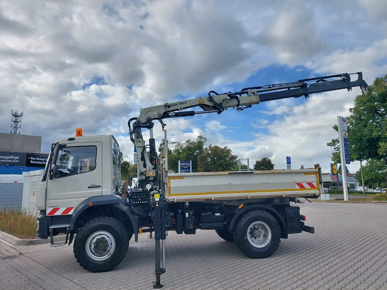 Mercedes-Benz Atego / 1324 MEILER 4X4 KRAN ATLAS 116.3 - Kravas automašīna pašizgāzējs, Kravas auto ar manipulatoru: foto 2 Mercedes-Benz Atego / 1324 MEILER 4X4 KRAN ATLAS 116.3 - Kravas automašīna pašizgāzējs, Kravas auto ar manipulatoru: foto 2