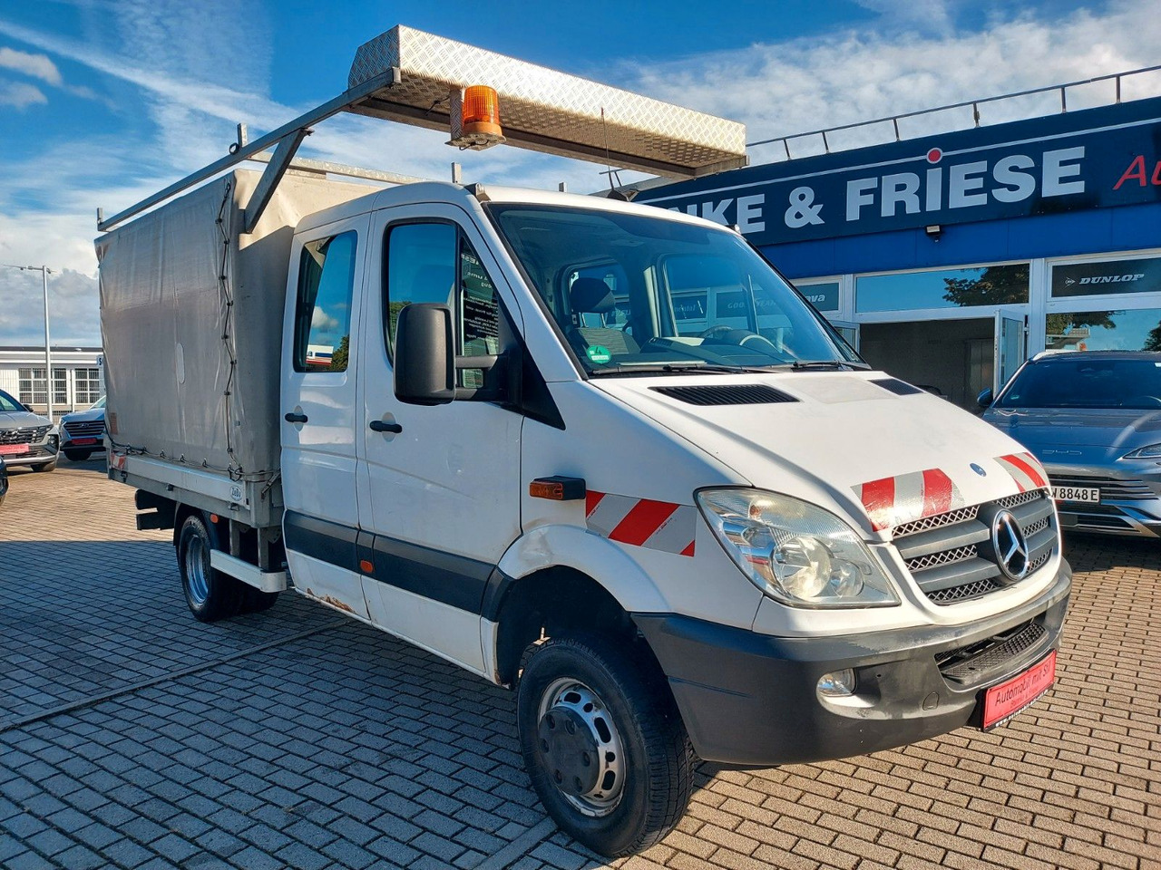 Mercedes-Benz Sprinter II Pritsche DoKa 516 4X4 Plane 6 Sitze - Furgons ar tentu, Kravas-pasažieru furgons: foto 1 Mercedes-Benz Sprinter II Pritsche DoKa 516 4X4 Plane 6 Sitze - Furgons ar tentu, Kravas-pasažieru furgons: foto 1