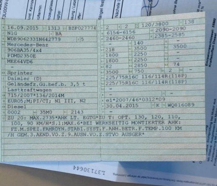 Pasažieru furgons Mercedes-Benz Sprinter II Pritsche DoKa 6 Sitze 316 CDI 4X4: foto 29 Pasažieru furgons Mercedes-Benz Sprinter II Pritsche DoKa 6 Sitze 316 CDI 4X4: foto 29
