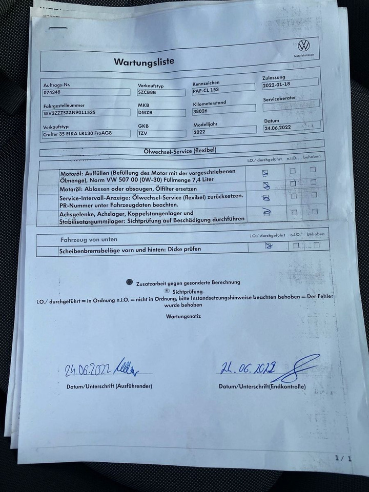 Furgons ar slēgtā virsbūve Volkswagen Crafter Pritsche Koffer 35 lang Bär LBW 750: foto 23