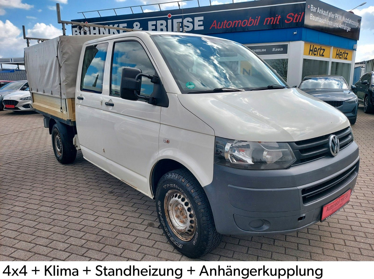 Volkswagen T5 Pritsche Doppelk. 4Motion Klima Standheiz. - Automašīna ar kravas platformu, Kravas-pasažieru furgons: foto 1 Volkswagen T5 Pritsche Doppelk. 4Motion Klima Standheiz. - Automašīna ar kravas platformu, Kravas-pasažieru furgons: foto 1