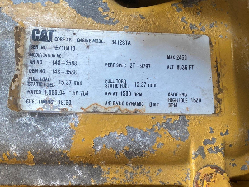 Elektroģenerators Caterpillar 3412C 900 KVA NVT: foto 8