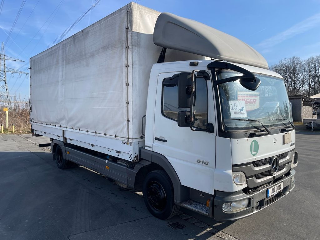 Mercedes-Benz Atego 818 4x2 Pritsche+Plane/LBW/BärCargoliftEU5 - Furgons ar tentu: foto 1 Mercedes-Benz Atego 818 4x2 Pritsche+Plane/LBW/BärCargoliftEU5 - Furgons ar tentu: foto 1