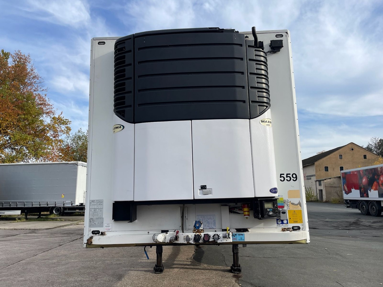 Schmitz Cargobull SKO10/LBW/CARRIER/MAXIMA1300/8810h/Lenkachse - Puspiekabe refrižerators: foto 2 Schmitz Cargobull SKO10/LBW/CARRIER/MAXIMA1300/8810h/Lenkachse - Puspiekabe refrižerators: foto 2