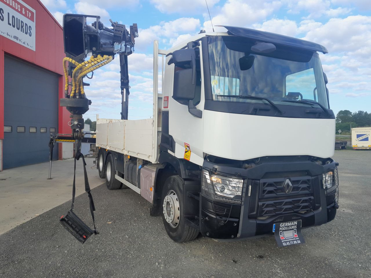 Renault C380 6x2 DTI11 6x2 Standard platform Truck - Bortu kravas automašīna/ Platforma, Kravas auto ar manipulatoru: foto 2 Renault C380 6x2 DTI11 6x2 Standard platform Truck - Bortu kravas automašīna/ Platforma, Kravas auto ar manipulatoru: foto 2