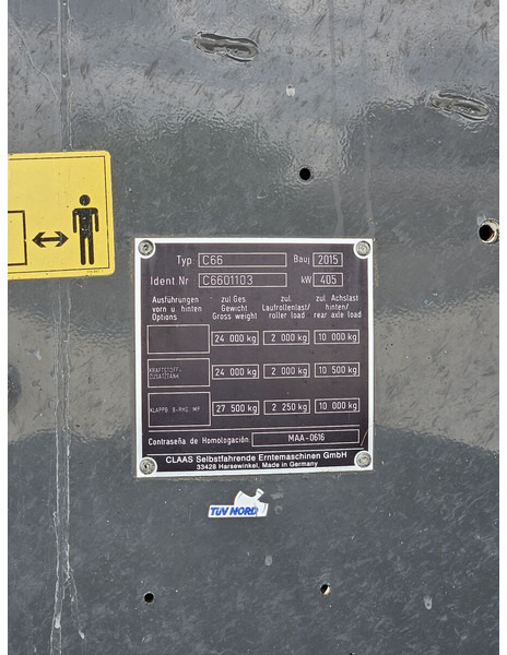 Labības kombains pārvadāšana ēdiena Claas Lexion 770tt: foto 9