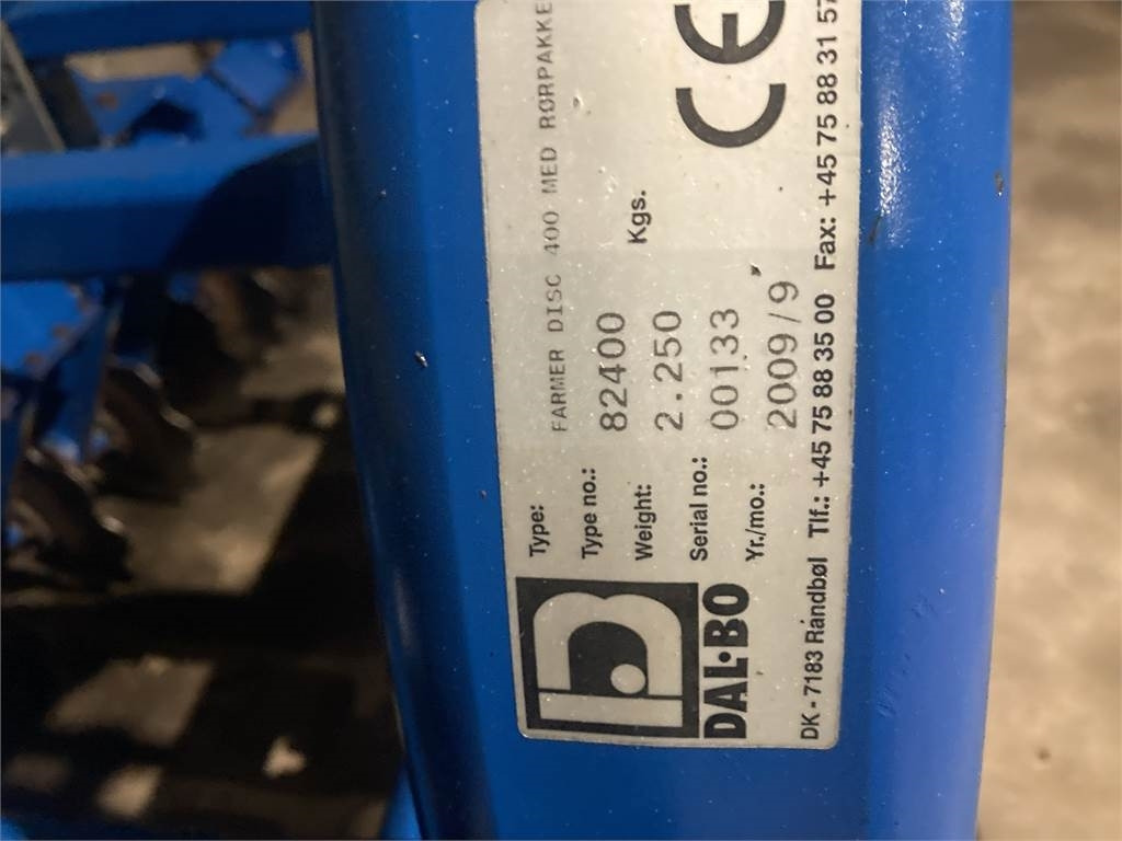 Dal-Bo FARMER DISC 4000 - Disku ecēša: foto 4 Dal-Bo FARMER DISC 4000 - Disku ecēša: foto 4