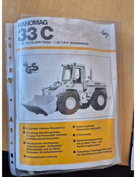 Riteņu iekrāvējs Hanomag 33 D //forks / Bucket//: foto 16