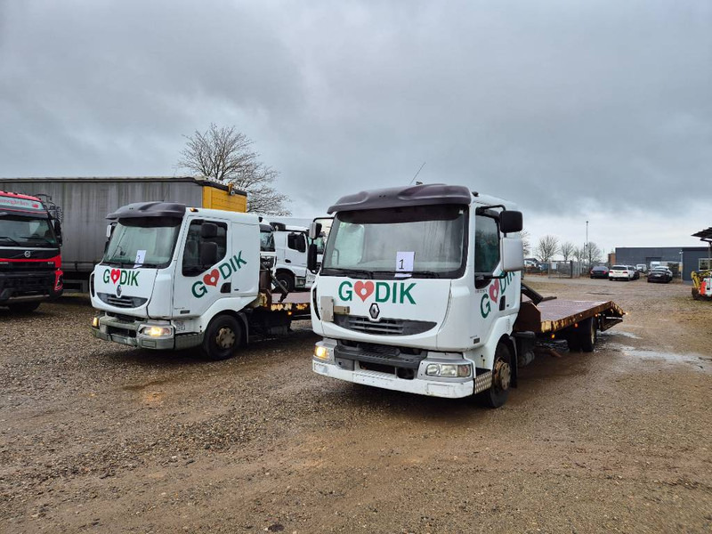 Renault 220 Machine/auto Transport and crane(2 stk) - Autovedējs: foto 1 Renault 220 Machine/auto Transport and crane(2 stk) - Autovedējs: foto 1