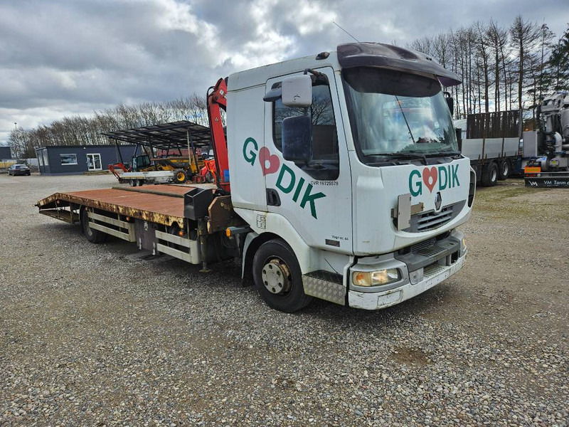 Renault Midlum 220 Machine/auto Transport and crane(2 stk) - Autovedējs, Kravas auto ar manipulatoru: foto 5 Renault Midlum 220 Machine/auto Transport and crane(2 stk) - Autovedējs, Kravas auto ar manipulatoru: foto 5