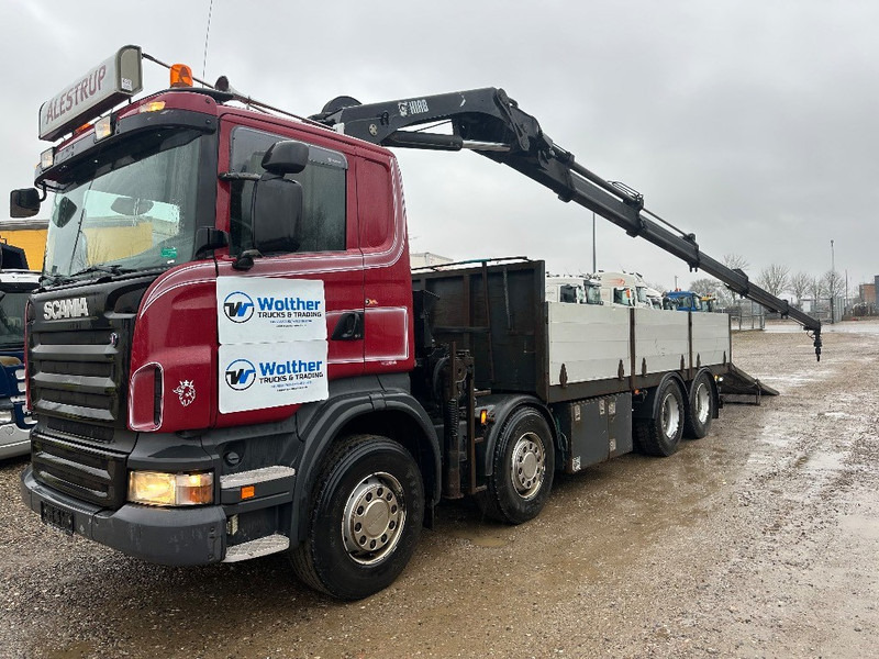 Scania R480 8x2 // Hiab Hi-Duo 244 // Hydraulic ramp - Kravas auto ar manipulatoru: foto 1 Scania R480 8x2 // Hiab Hi-Duo 244 // Hydraulic ramp - Kravas auto ar manipulatoru: foto 1