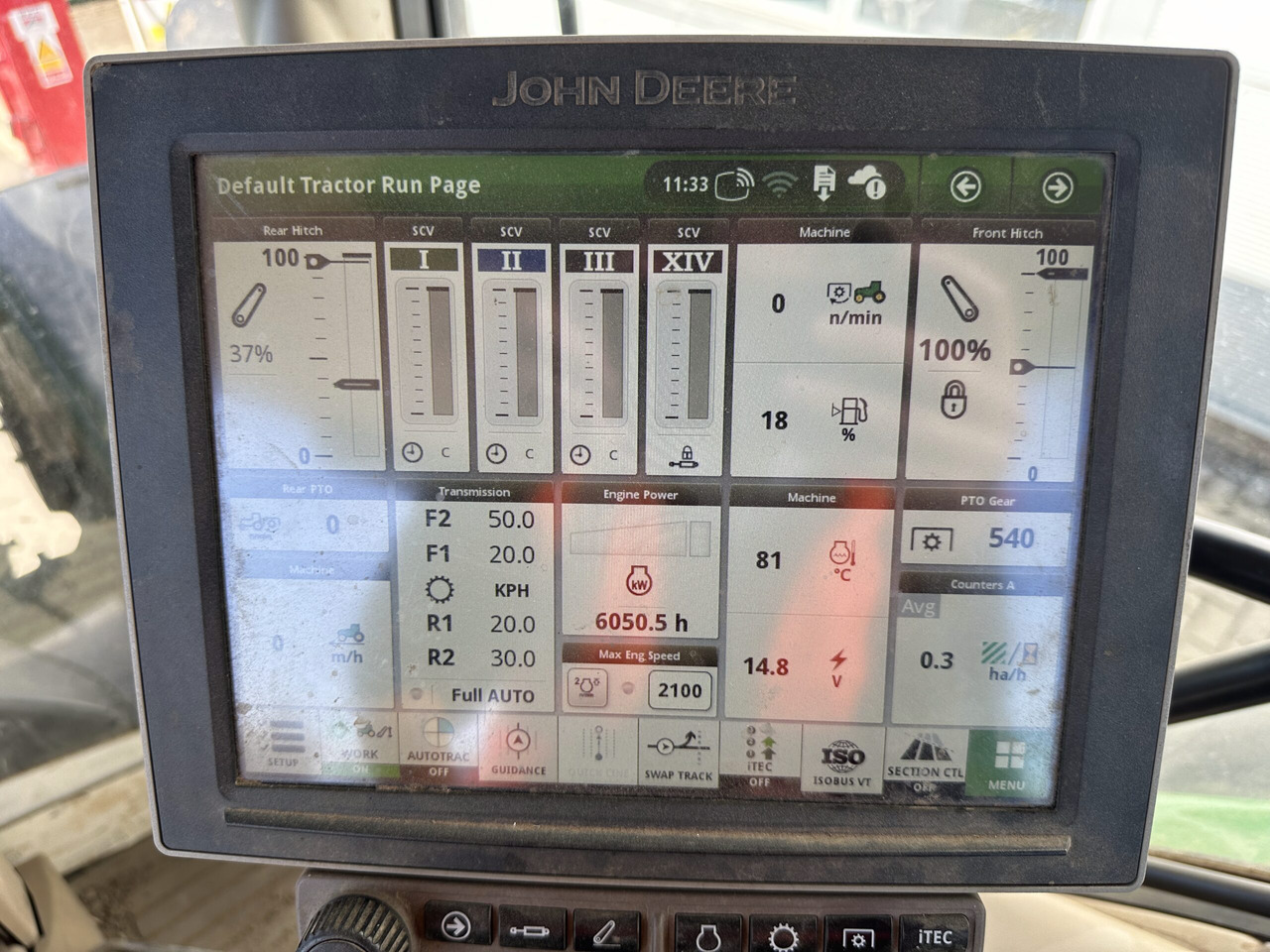 Traktors John Deere 6155R: foto 8