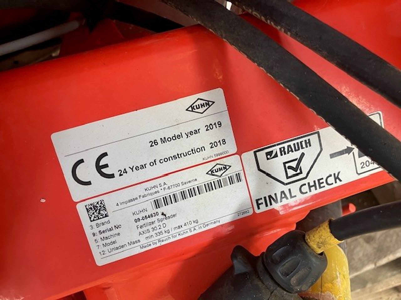 Kuhn Axis 30.2D - Minerālmēslu izkliedētājs: foto 2 Kuhn Axis 30.2D - Minerālmēslu izkliedētājs: foto 2