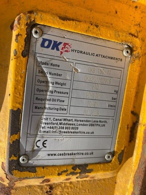 OK Tech OKB150 Hydraulic Breaker - Papildaprīkojums: foto 5 OK Tech OKB150 Hydraulic Breaker - Papildaprīkojums: foto 5