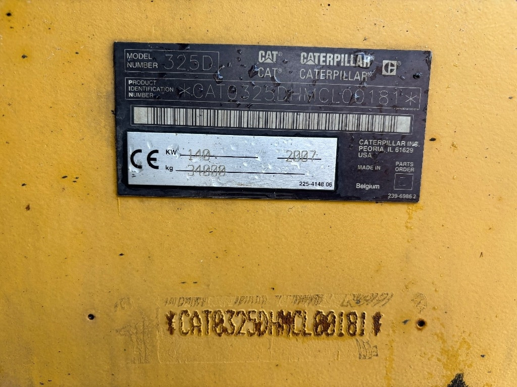 Kāpurķēžu ekskavators CAT 325 D LR LRE LONG REACH 16m: foto 35