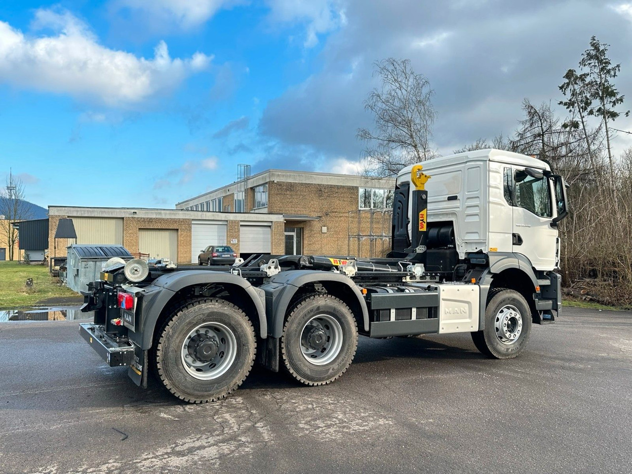 Pacēlājs ar āķi, Kravas auto ar manipulatoru MAN TGS 33.440 6x4 Euro6e Abrollkipper Hyva: foto 12