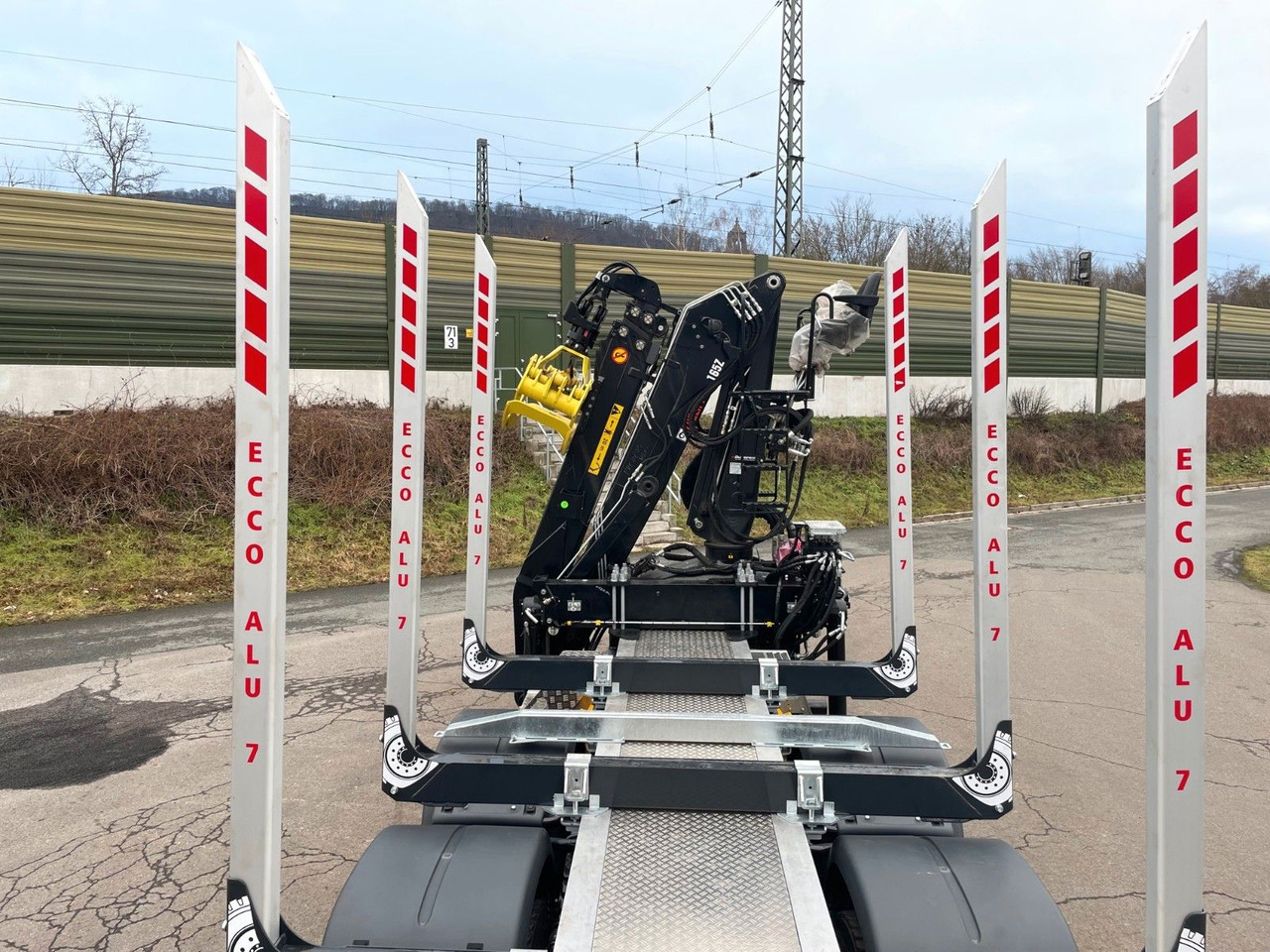 Kokvedējs, Kravas auto ar manipulatoru MAN TGS 33.510 6X4 BL Euro6e LogLift 165Z: foto 12