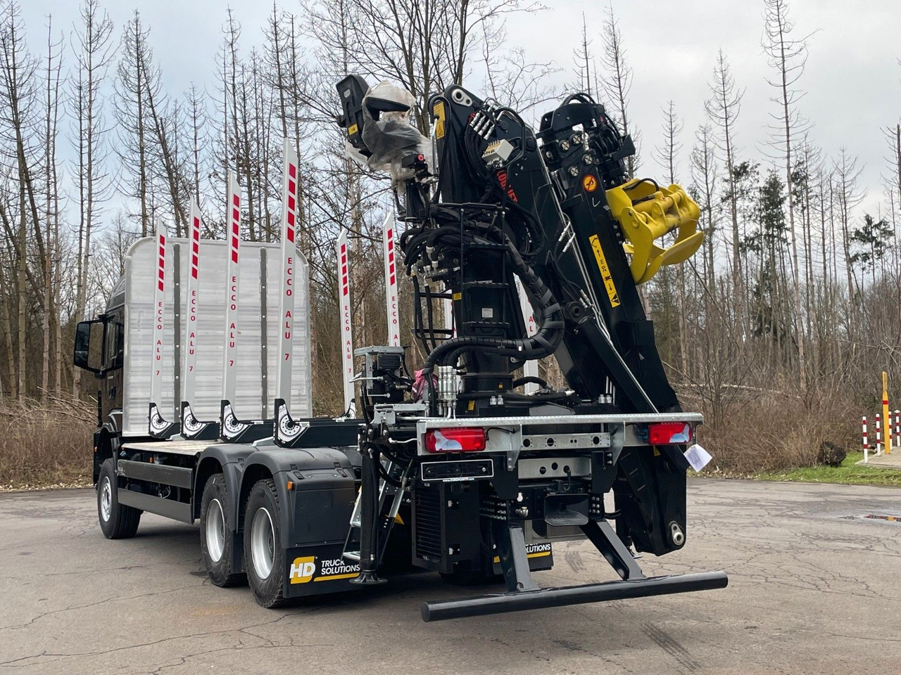Kokvedējs, Kravas auto ar manipulatoru MAN TGS 33.510 6X4 BL Euro6e LogLift 165Z: foto 6