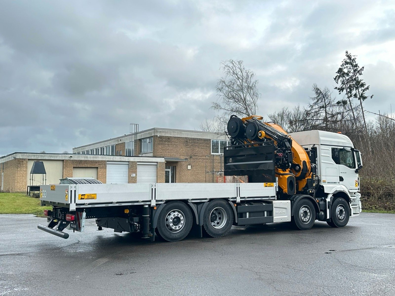 Kravas auto ar manipulatoru MAN TGS 35.520 8X2 Hiab EFFER 955-8s +Jib 6s: foto 8