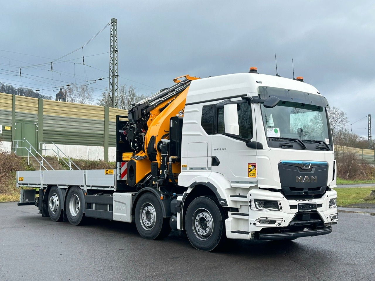 Kravas auto ar manipulatoru MAN TGS 35.520 8X2 Hiab EFFER 955-8s +Jib 6s: foto 10