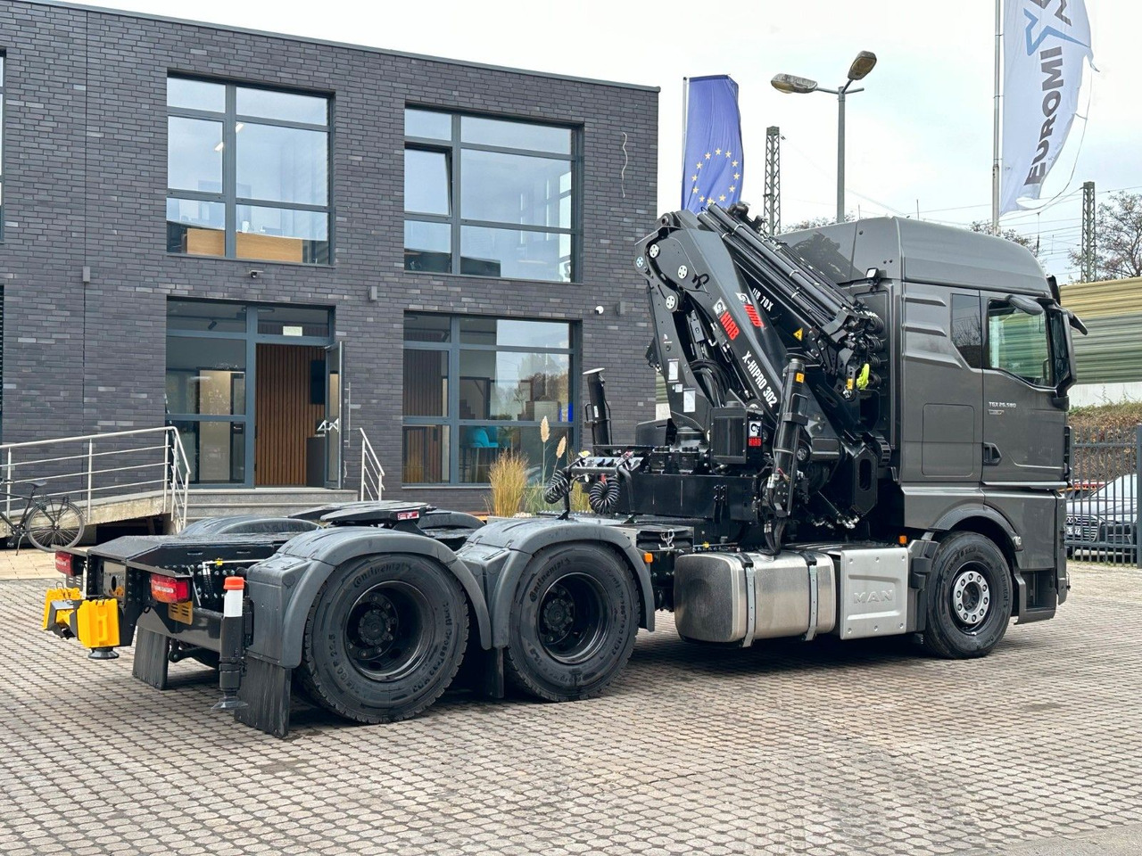 Kravas auto ar manipulatoru MAN TGX 26.580 6x4 Kran Hiab 302-6 + Jib-4: foto 13