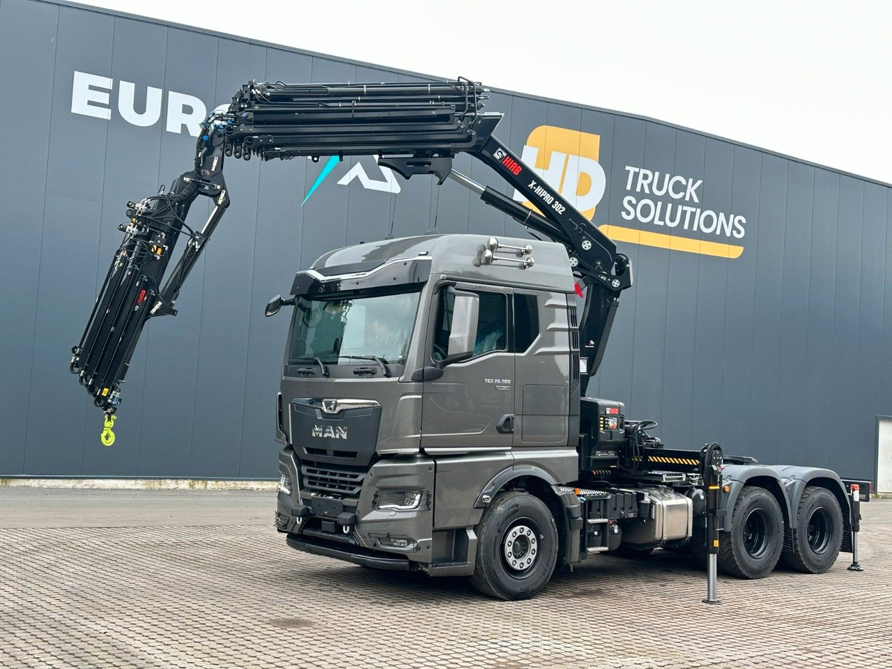 MAN TGX 26.580 6x4 Kran Hiab 302-6 + Jib-4 - Kravas auto ar manipulatoru: foto 1 MAN TGX 26.580 6x4 Kran Hiab 302-6 + Jib-4 - Kravas auto ar manipulatoru: foto 1