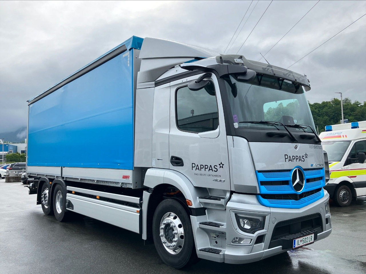 Mercedes-Benz eActros 400L 6x2 - Kravas automašīna ar tentu, Elektriskais kravas auto: foto 4 Mercedes-Benz eActros 400L 6x2 - Kravas automašīna ar tentu, Elektriskais kravas auto: foto 4