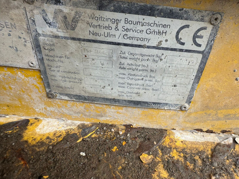 Liebherr Waitzinger Crawler Concrete Pump - Stacionārais betona sūknis: foto 5 Liebherr Waitzinger Crawler Concrete Pump - Stacionārais betona sūknis: foto 5