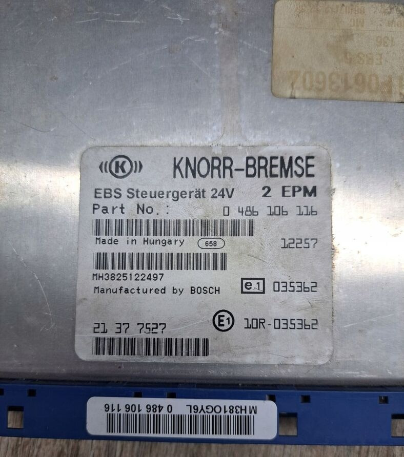 Knorr-Bremse Renault PREMIUM MAGNUM DXI - Elektroniskais vadības bloks (ECU) - Kravas automašīna: foto 1 Knorr-Bremse Renault PREMIUM MAGNUM DXI - Elektroniskais vadības bloks (ECU) - Kravas automašīna: foto 1