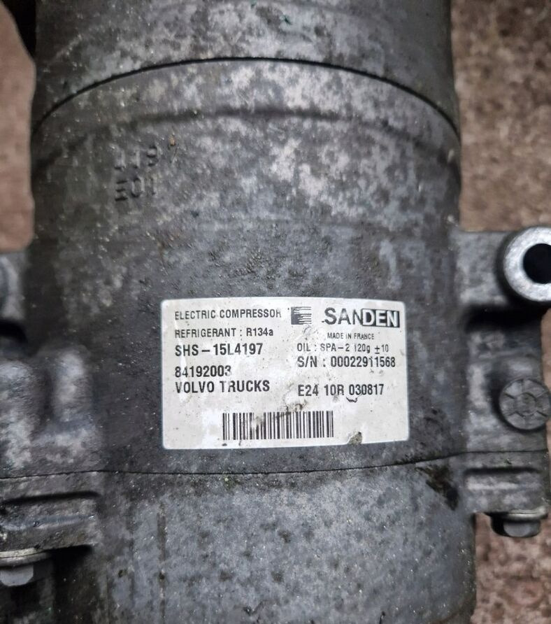 Sanden SPRĘŻARKA KOMPRESOR KLIMATYZACJI POSTOJOWEJ VOLVO FH 4 FM 4 84192003 - Kondicioniera kompresors - Kravas automašīna: foto 3 Sanden SPRĘŻARKA KOMPRESOR KLIMATYZACJI POSTOJOWEJ VOLVO FH 4 FM 4 84192003 - Kondicioniera kompresors - Kravas automašīna: foto 3