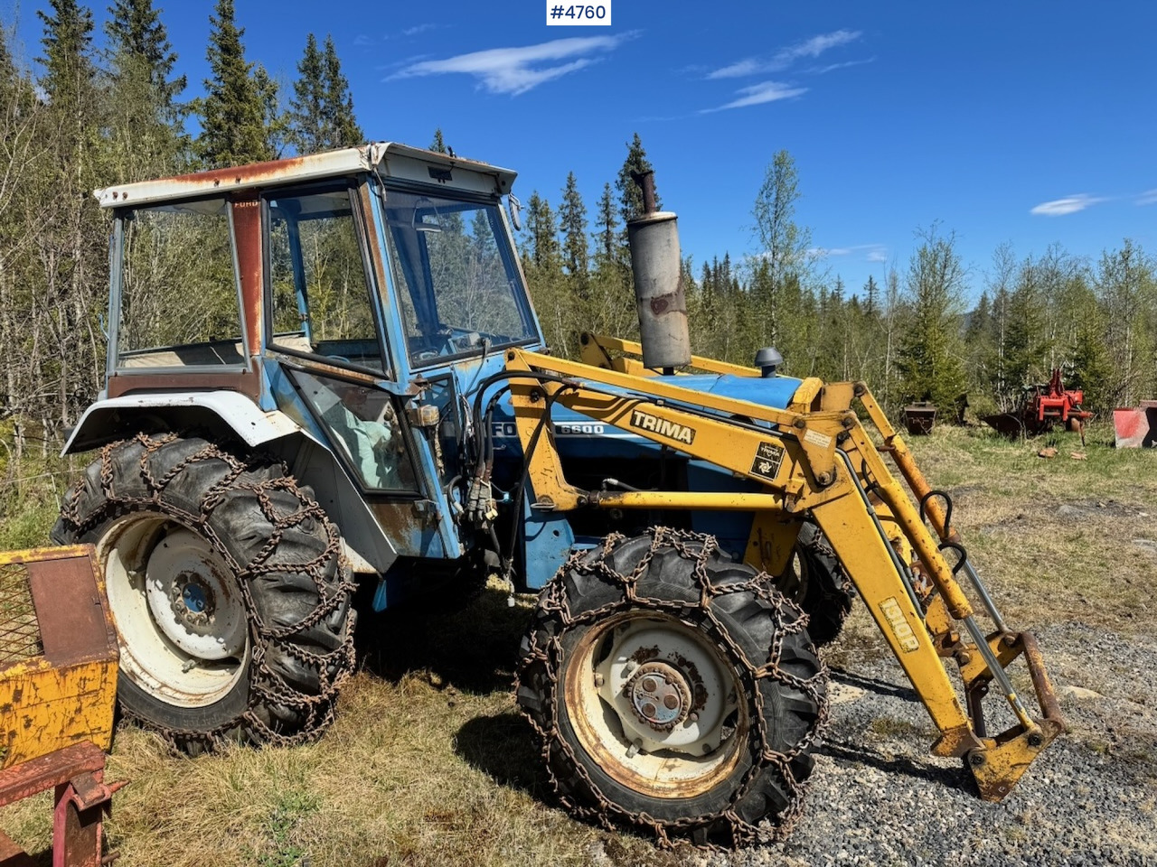 1978 Ford 6600 4x4 w/ Front Loader, Bucket, Twin Wheels and Winch. - Traktors: foto 4 1978 Ford 6600 4x4 w/ Front Loader, Bucket, Twin Wheels and Winch. - Traktors: foto 4