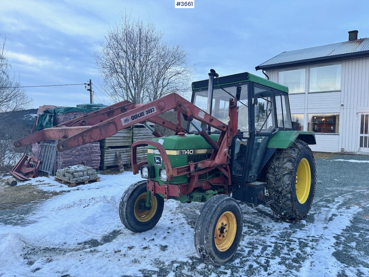 1980 John Deere 1140 Synchron w/ Front loader and bucket - Traktors: foto 2 1980 John Deere 1140 Synchron w/ Front loader and bucket - Traktors: foto 2