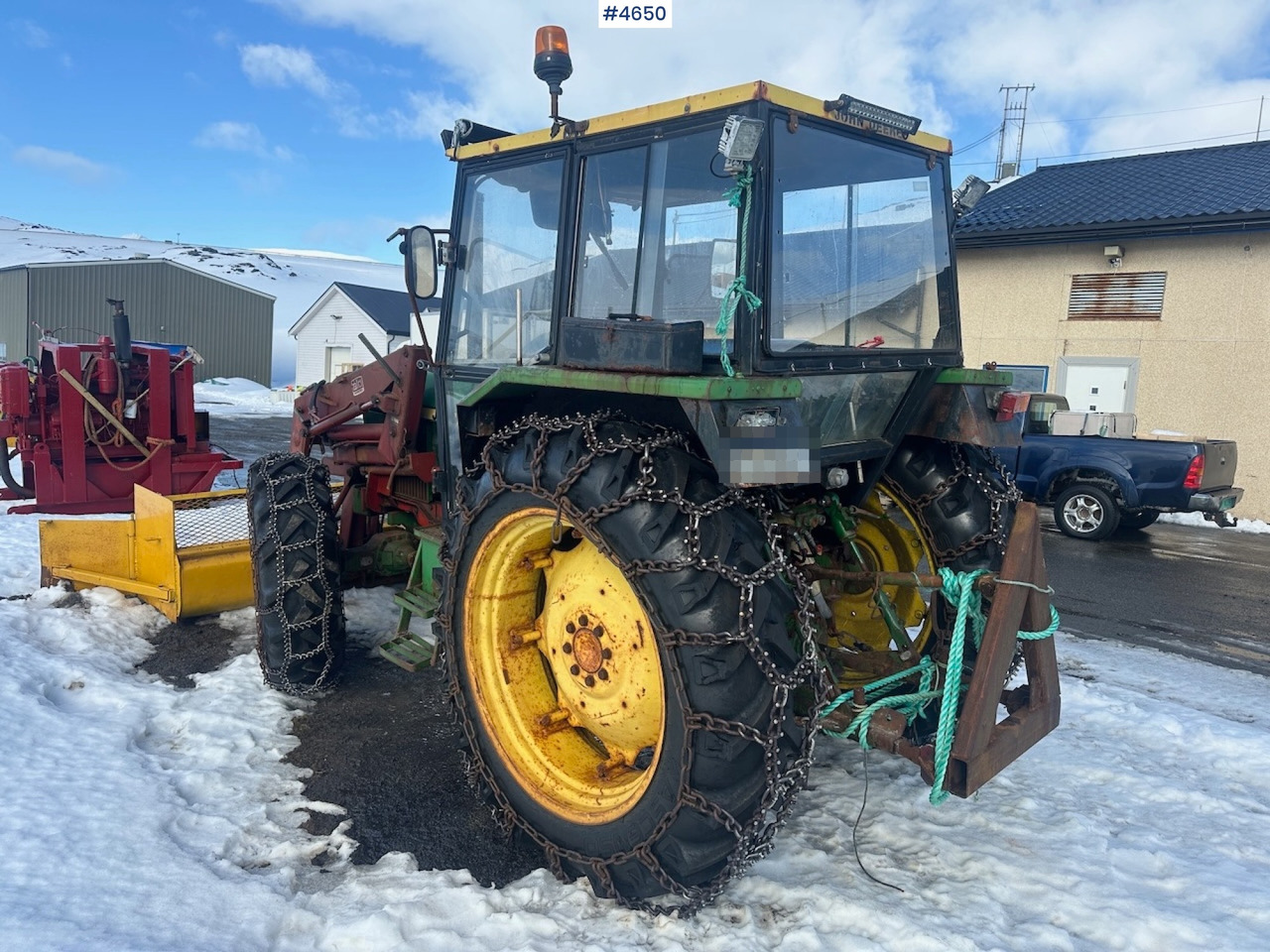 1981 John Deere 2040 w/ loader, triangle, snow blower, pallet forks and hydraulic unit. WATCH VIDEO. - Traktors: foto 3 1981 John Deere 2040 w/ loader, triangle, snow blower, pallet forks and hydraulic unit. WATCH VIDEO. - Traktors: foto 3
