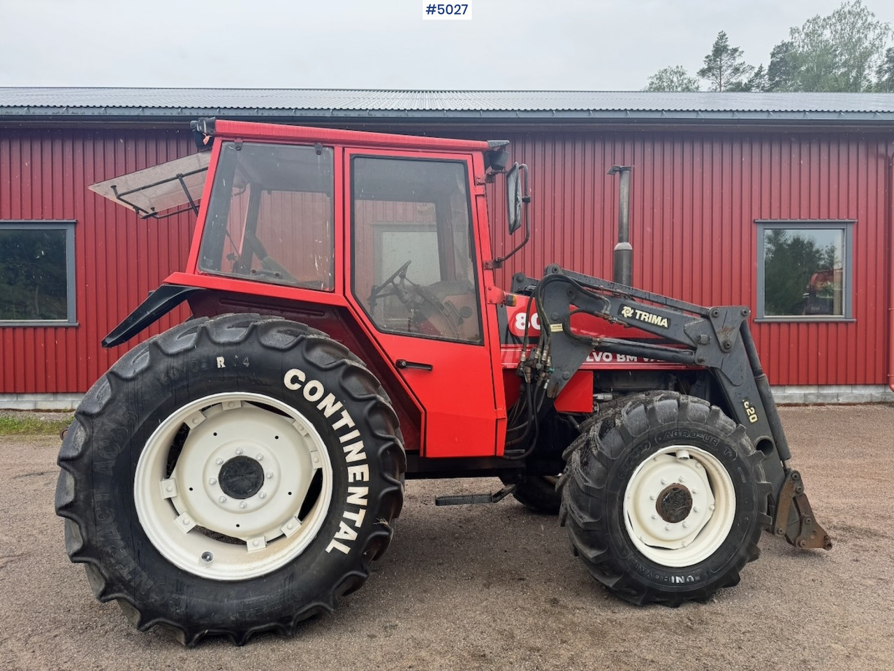 Traktors 1985 Volvo Valmet 805 Turbo 4x4 w/ Front loader: foto 7