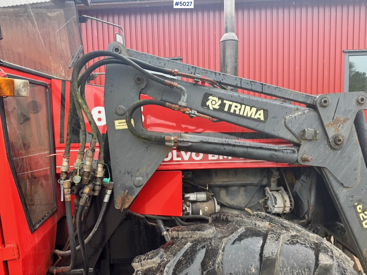 Traktors 1985 Volvo Valmet 805 Turbo 4x4 w/ Front loader: foto 22