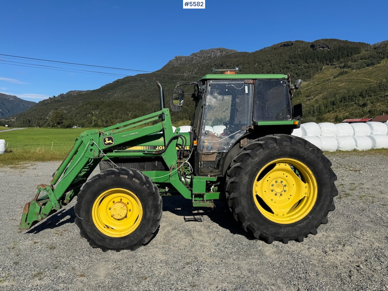 1991 John Deere 2650 Fox Power Synchron m/frontalster - Traktors: foto 1 1991 John Deere 2650 Fox Power Synchron m/frontalster - Traktors: foto 1