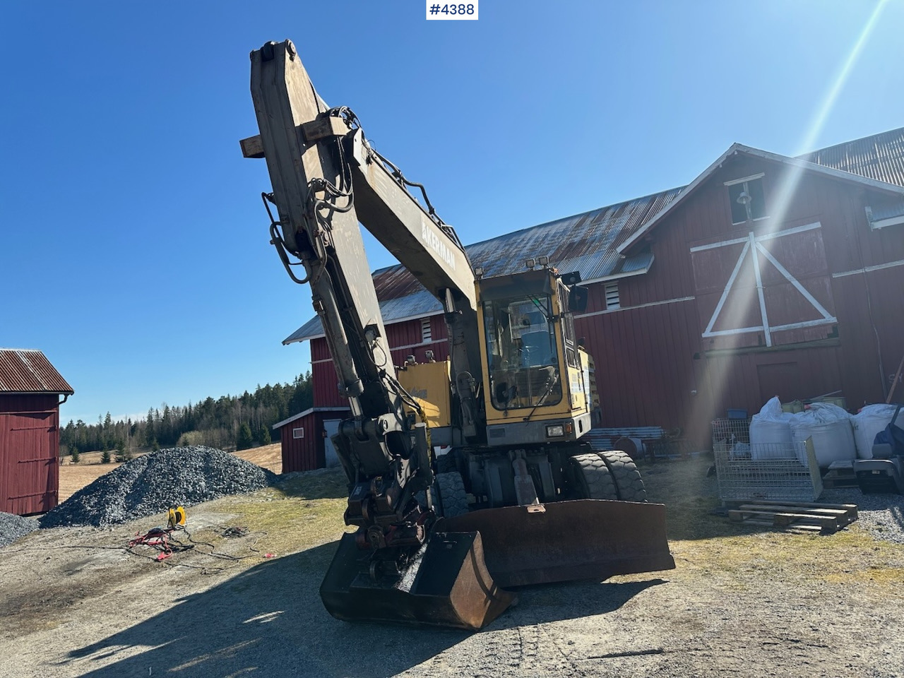 1995 Åkermann EW200 Wheel machine w/ grading bucket og tiltrotator. WATCH VIDEO. - Ekskavators: foto 4 1995 Åkermann EW200 Wheel machine w/ grading bucket og tiltrotator. WATCH VIDEO. - Ekskavators: foto 4