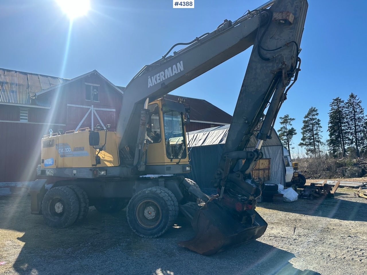 1995 Åkermann EW200 Wheel machine w/ grading bucket og tiltrotator. WATCH VIDEO. - Ekskavators: foto 1 1995 Åkermann EW200 Wheel machine w/ grading bucket og tiltrotator. WATCH VIDEO. - Ekskavators: foto 1