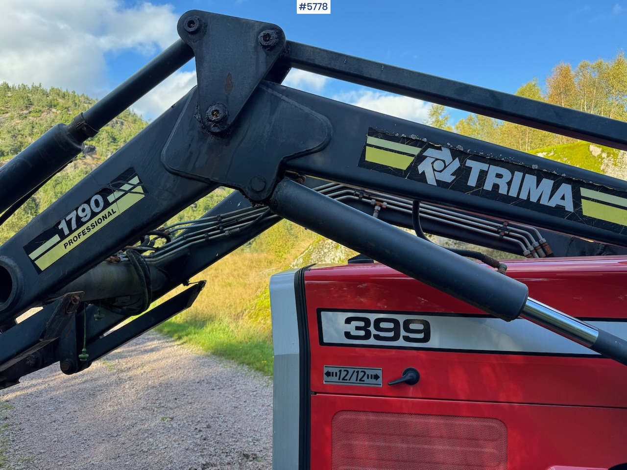 Traktors 1995 Massey Ferguson 399 w/ front loader.: foto 13