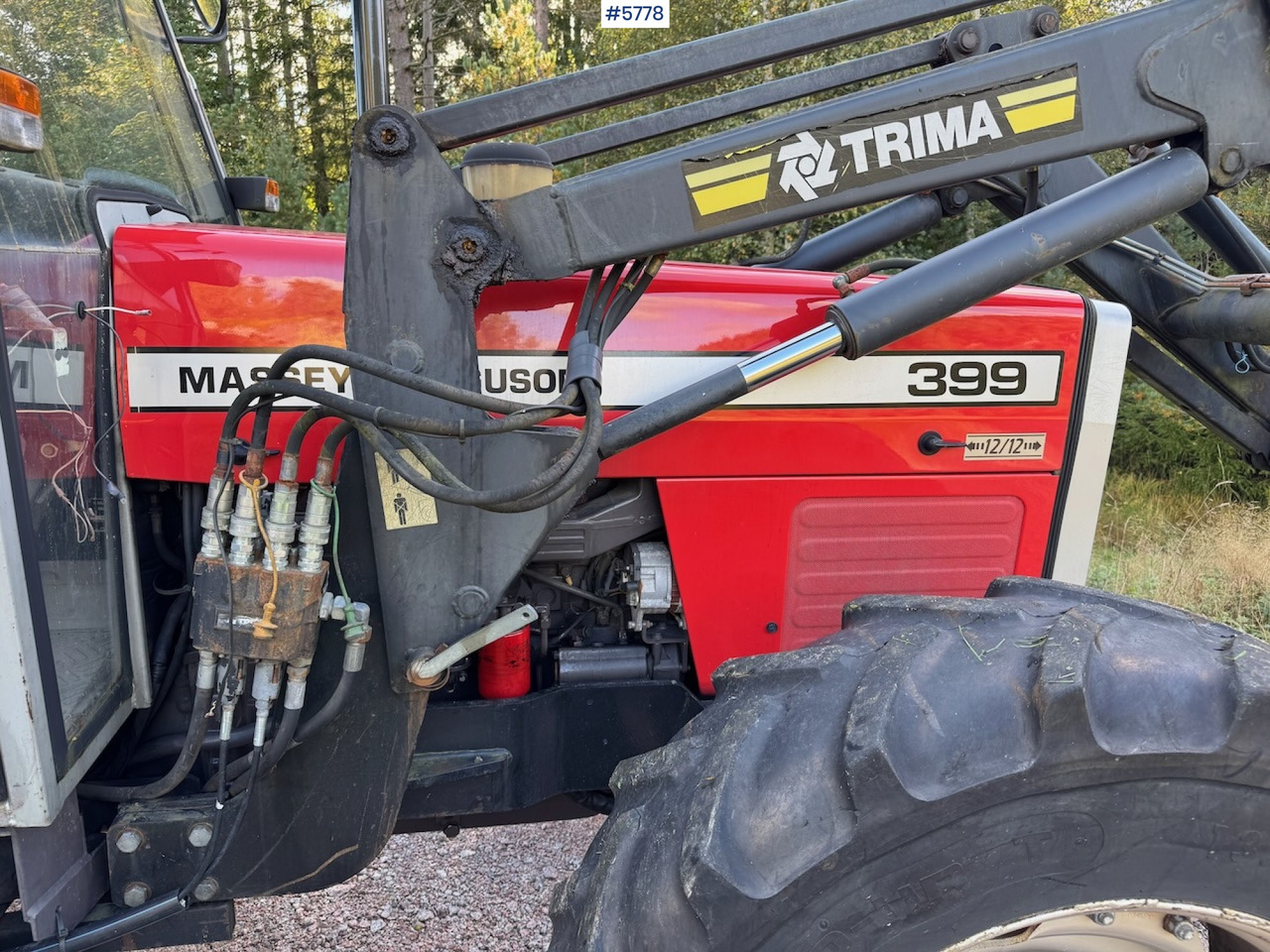 1995 Massey Ferguson 399 w/ front loader. - Traktors: foto 3 1995 Massey Ferguson 399 w/ front loader. - Traktors: foto 3