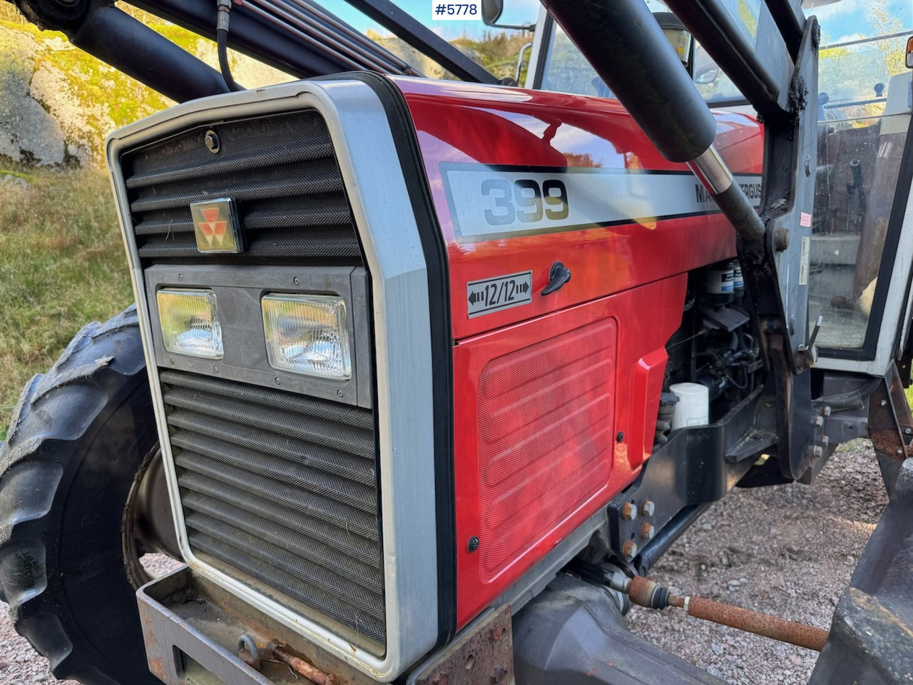 Traktors 1995 Massey Ferguson 399 w/ front loader.: foto 10