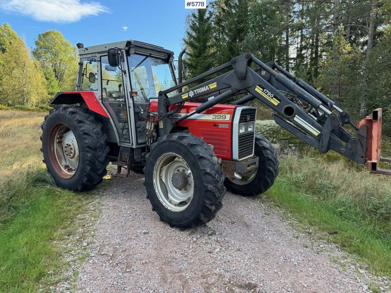 1995 Massey Ferguson 399 w/ front loader. - Traktors: foto 1 1995 Massey Ferguson 399 w/ front loader. - Traktors: foto 1