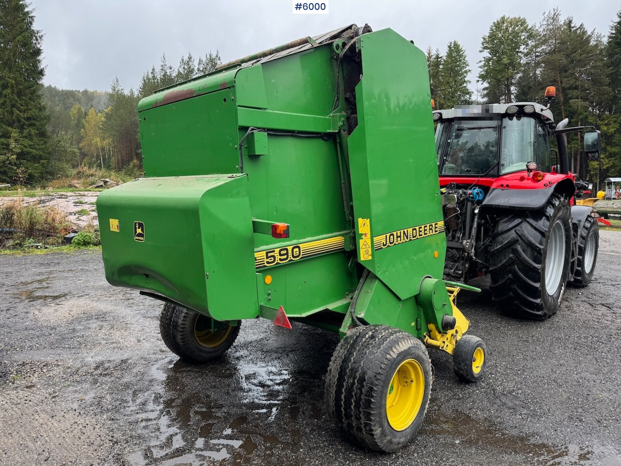 2000 John Deere 590 Round Baler. - Siena sagatavošanas tehnika: foto 5 2000 John Deere 590 Round Baler. - Siena sagatavošanas tehnika: foto 5