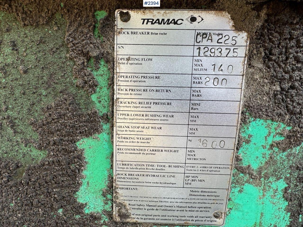 Ekskavators 2004 Montabert CPA 225 Drilltower w/ compressor: foto 19