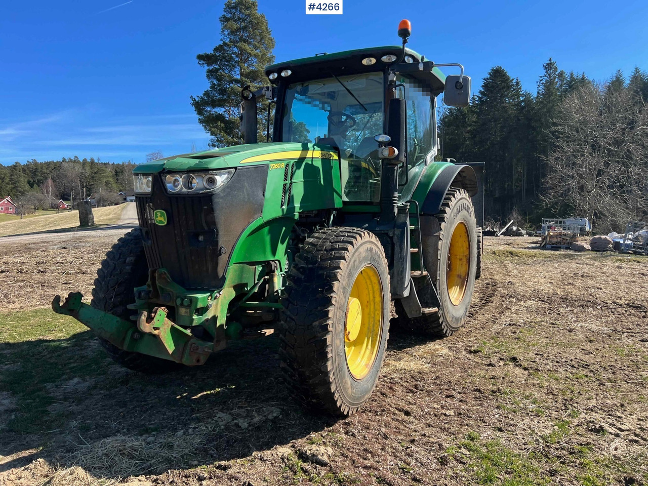2012 John Deere 7260R Tractor w/ PTO - Traktors: foto 3 2012 John Deere 7260R Tractor w/ PTO - Traktors: foto 3