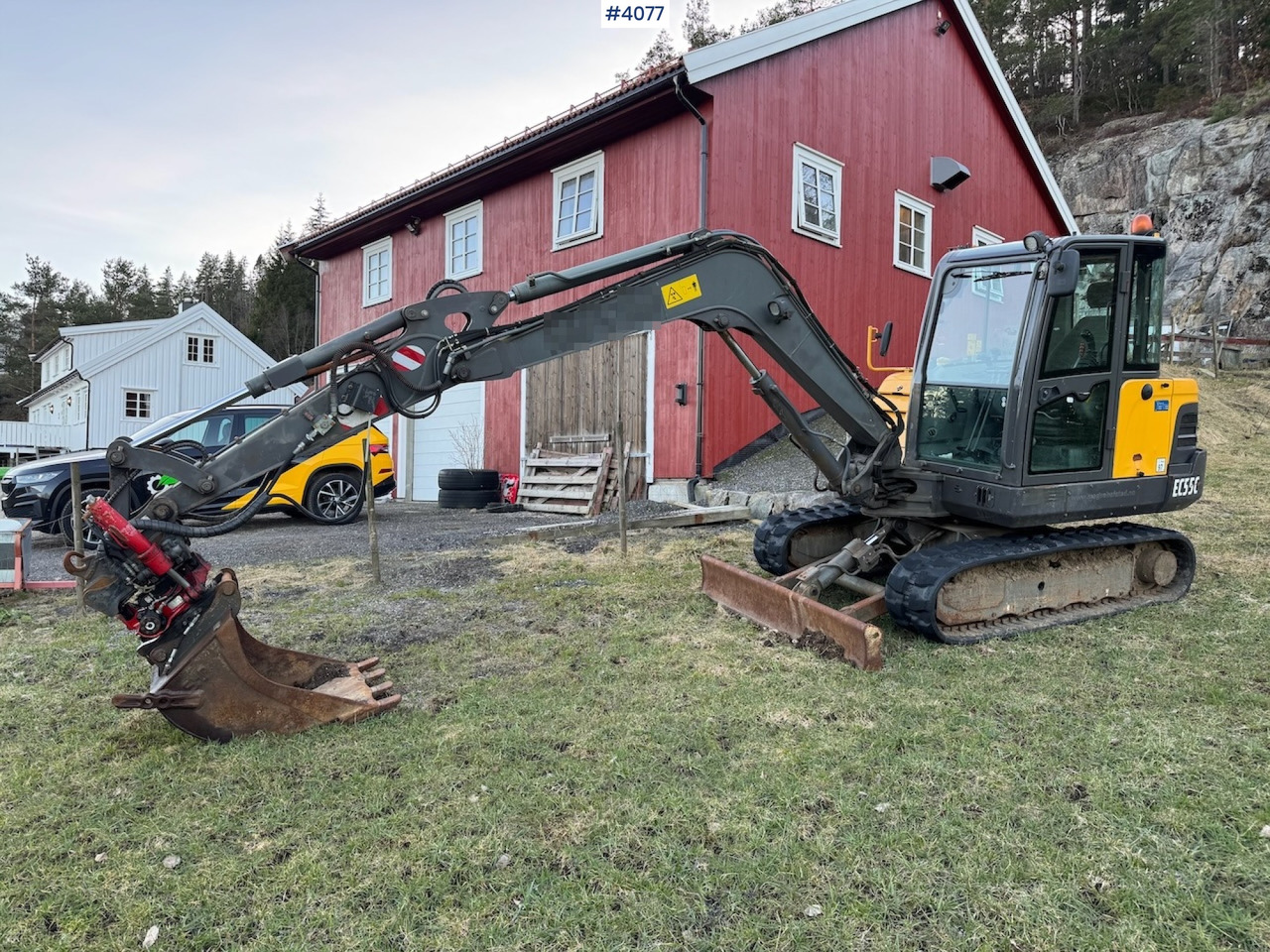 2013 Volvo EC 55 C w/rotor tilt, grapple and 3 buckets - Ekskavators: foto 1 2013 Volvo EC 55 C w/rotor tilt, grapple and 3 buckets - Ekskavators: foto 1