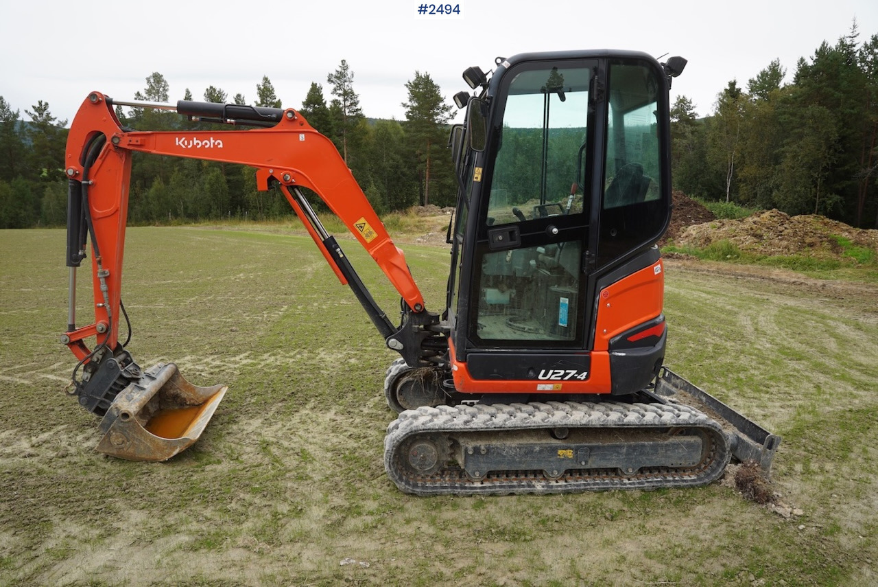 2018 Kubota U27-4 w/shear - Ekskavators: foto 1 2018 Kubota U27-4 w/shear - Ekskavators: foto 1
