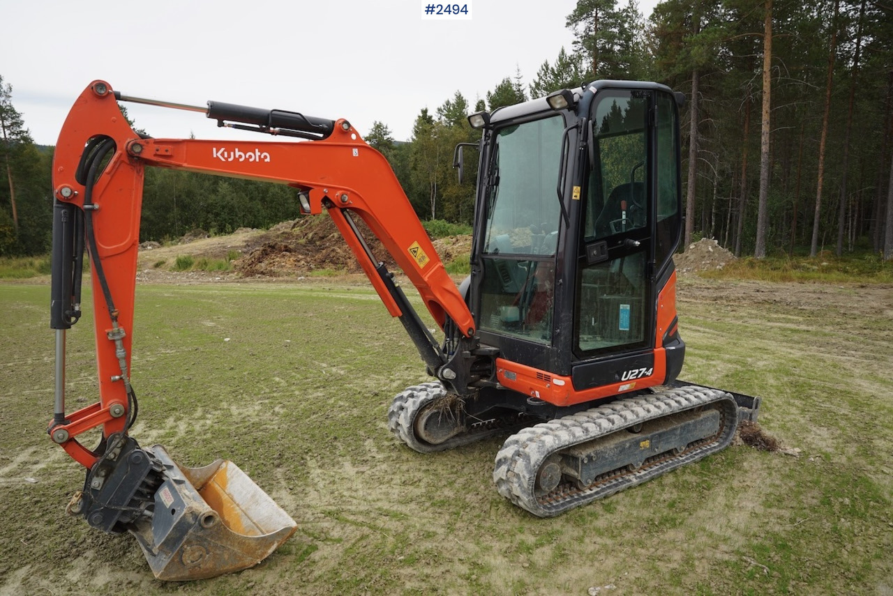 2018 Kubota U27-4 w/shear - Ekskavators: foto 3 2018 Kubota U27-4 w/shear - Ekskavators: foto 3